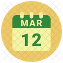 March Date Calendar Icon