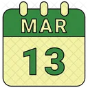 March Date Calendar Icon