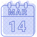 March Date Calendar Icon