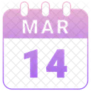 March Date Calendar Icon