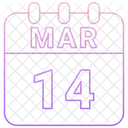 March Date Calendar Icon