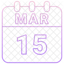 March Date Calendar Icon