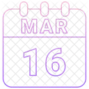 March Date Calendar Icon