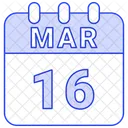 March Date Calendar Icon