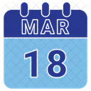 March Date Calendar Icon