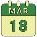 March Date Calendar Icon