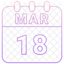 March Date Calendar Icon