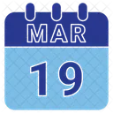 March Date Calendar Icon