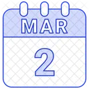 March Date Calendar Icon