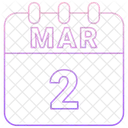 March Date Calendar Icon