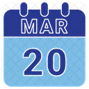 March Date Calendar Icon