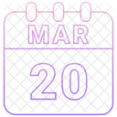 March Date Calendar Icon