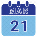 March Date Calendar Icon