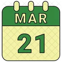 March Date Calendar Icon