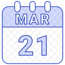 March Date Calendar Icon