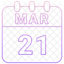 March Date Calendar Icon