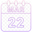 March Date Calendar Icon