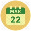 March Date Calendar Icon