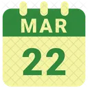 March Date Calendar Icon