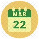 March Date Calendar Icon