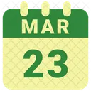 March Date Calendar Icon