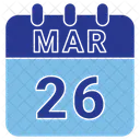 March Date Calendar Icon