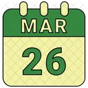 March Date Calendar Icon