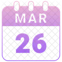 March Date Calendar Icon