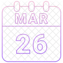 March Date Calendar Icon