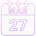 March Date Calendar Icon