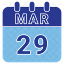 March Date Calendar Icon