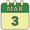 March Date Calendar Icon