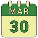 March Date Calendar Icon