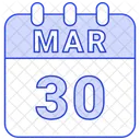 March Date Calendar Icon