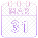 March Date Calendar Icon