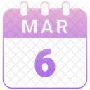 March Date Calendar Icon