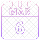 March Date Calendar Icon