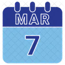 March Date Calendar Icon