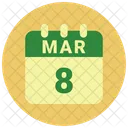 March Date Calendar Icon