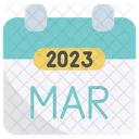 March 2023 Calendar Symbol