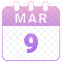 March Date Calendar Icon