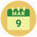 March Date Calendar Icon
