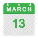 March Calendar  Icône
