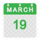 March Calendar  Icône