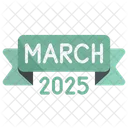 March 2025 Calendar Icon