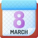 March Calendar Date Icon