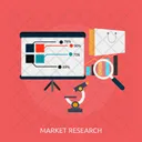 Marche Analytics Diagramme Icône