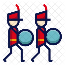Marching band bass drum  Icon