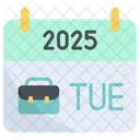 Mardi 2025 Icône