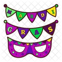 Mardi Gras Eye Mask  Icon